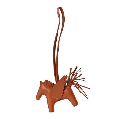 Hermes Milo Lambskin Swift Grigri Rodeo Pegase Horse Bag Charm PM Gold 1 of 4