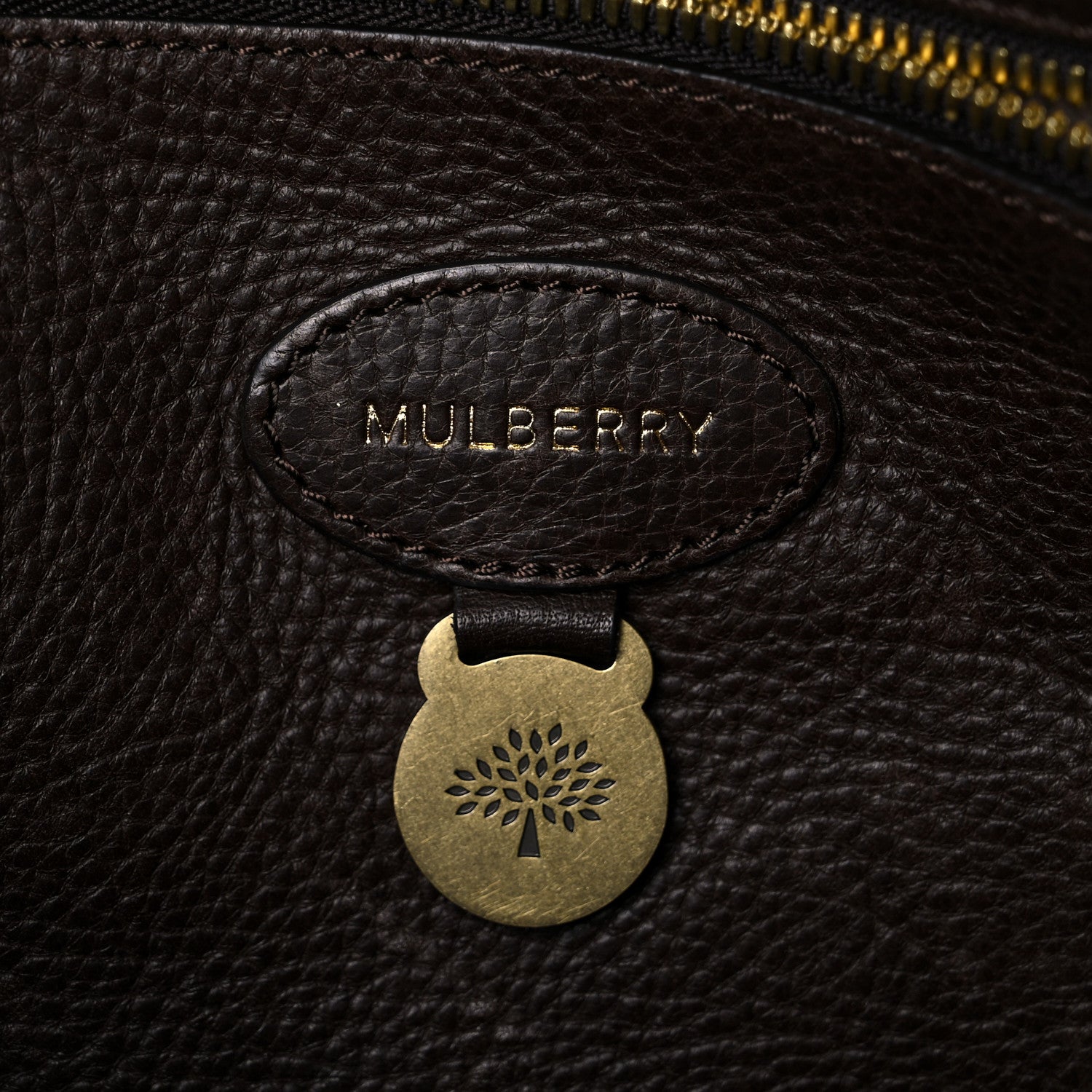 Mulberry Natural Leather Bayswater Tote Chocolate 5 of 21
