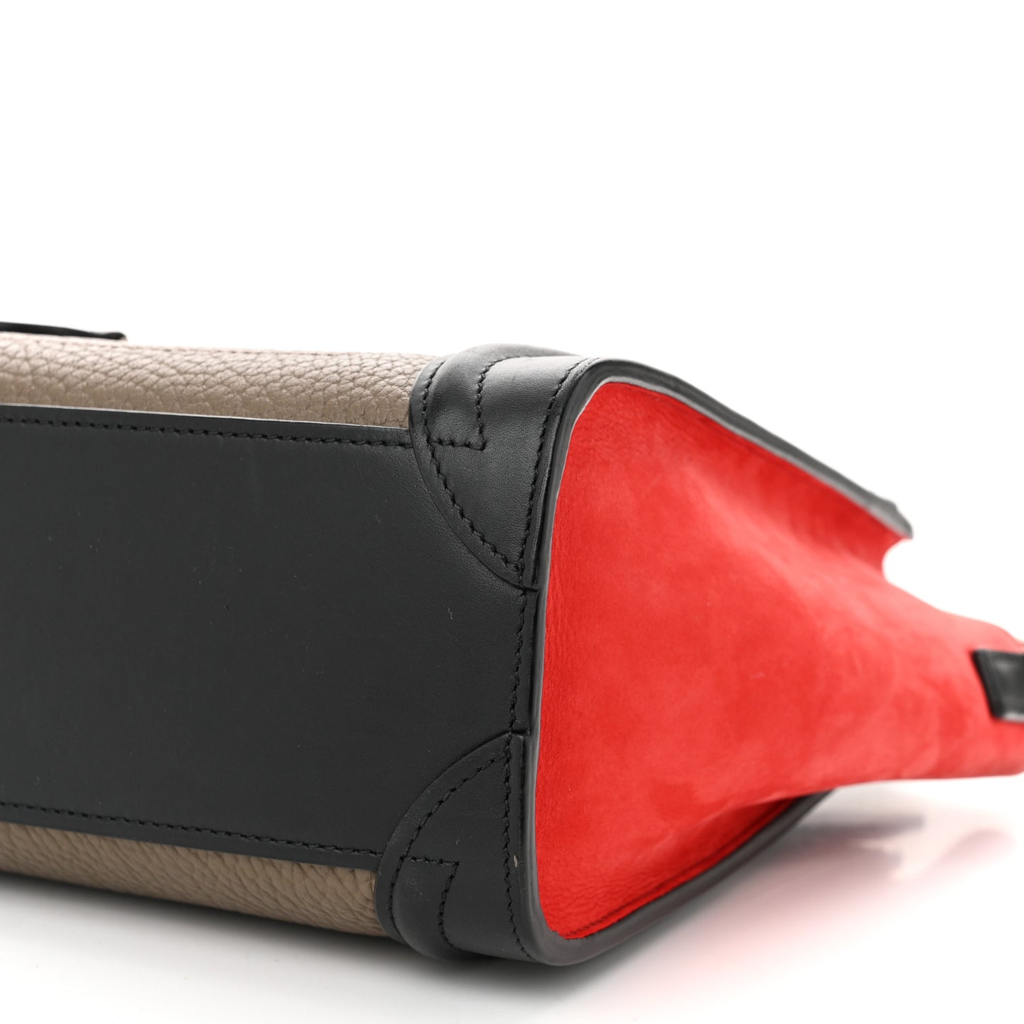 Bullhide Calfskin Nubuck Nano Tri-Color Luggage Souris