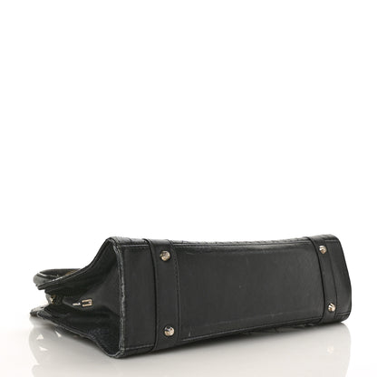 Christian Dior Calfskin Cannage Stitched Small Lady East West Lady Dior Black 4 of 12