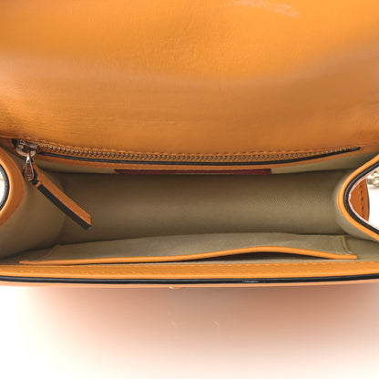 Valentino Garavani Vitello Small Glam Lock Rockstud Flap Mandarin Sorbet 8 of 12