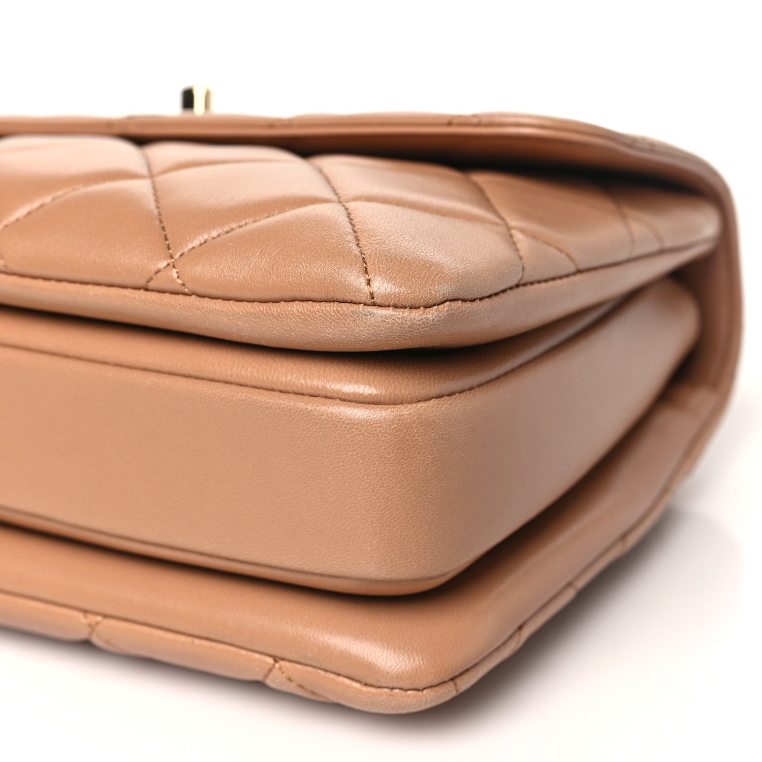 Chanel Lambskin Quilted Small Trendy CC Dual Handle Flap Bag Camel 10 of 10