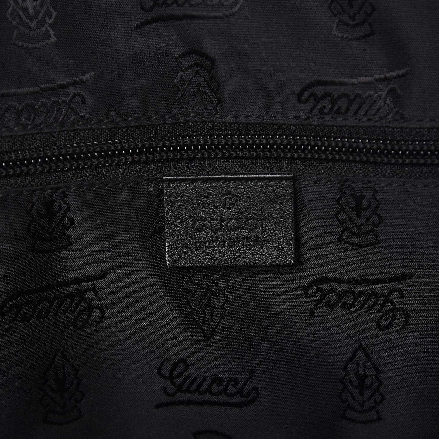 Guccissima Large Carry On Duffle Black