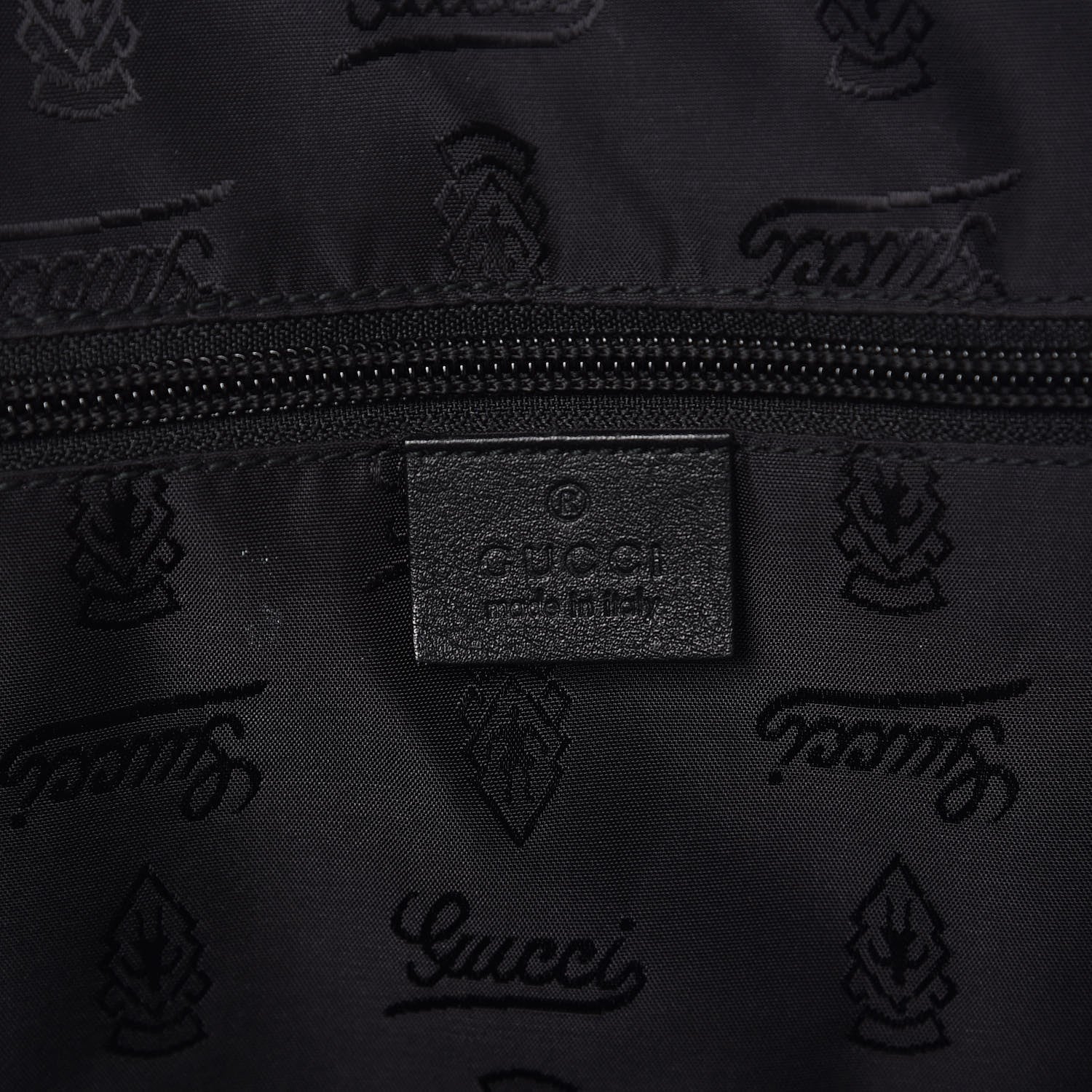 Gucci Guccissima Large Carry On Duffle Black 6 of 7