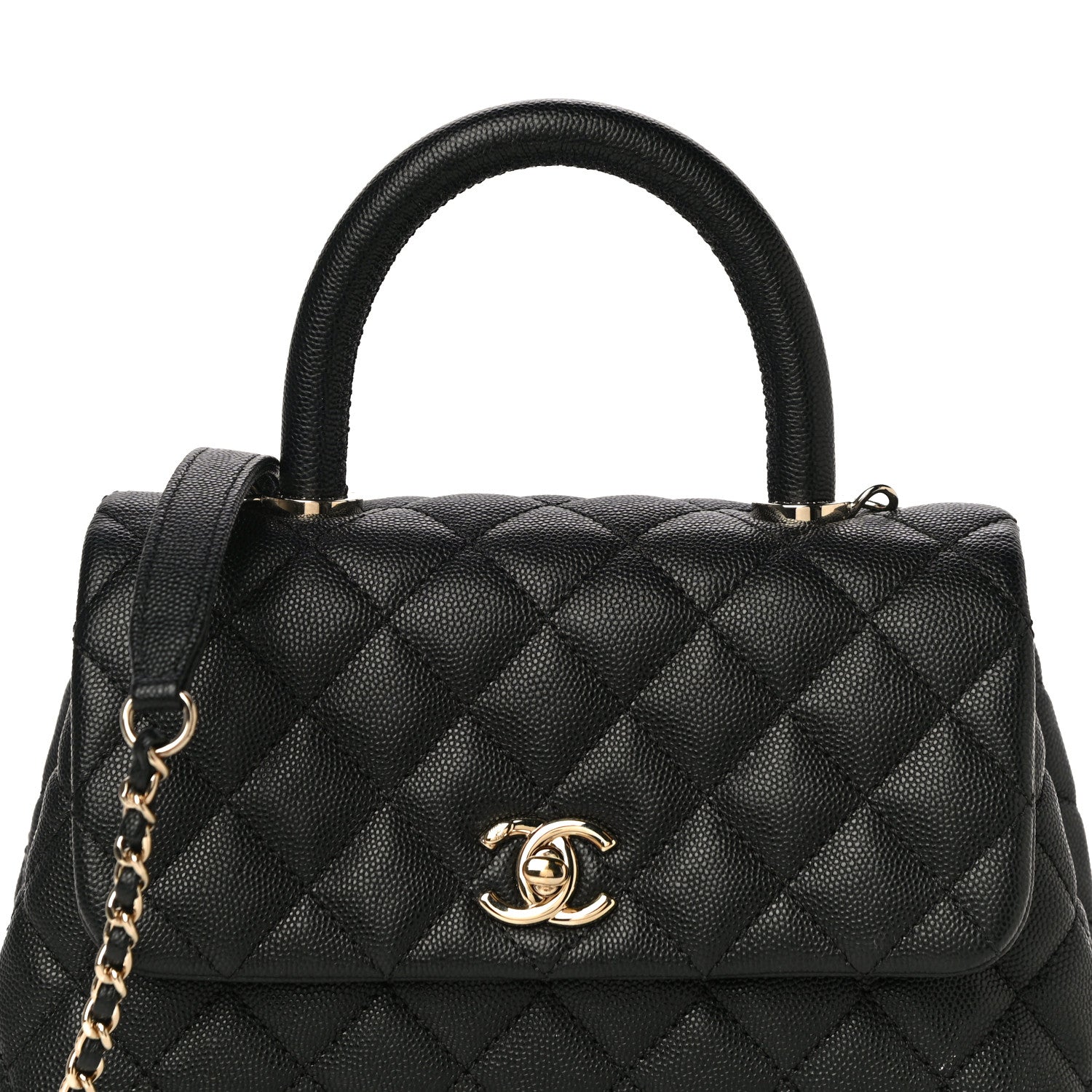 Chanel Caviar Quilted Mini Coco Handle Flap Black 7 of 14