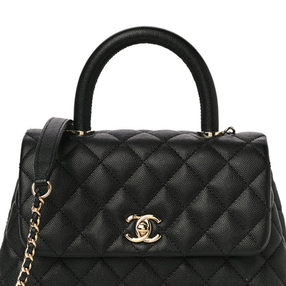 Chanel Caviar Quilted Mini Coco Handle Flap Black 7 of 14