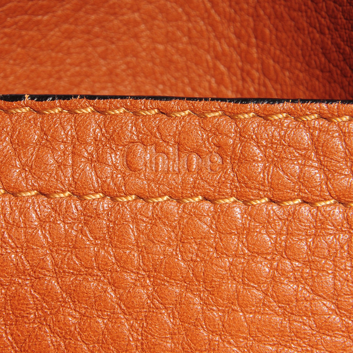 Chloe Calfskin Medium Marcie Round Crossbody Bag Whiskey 6 of 9