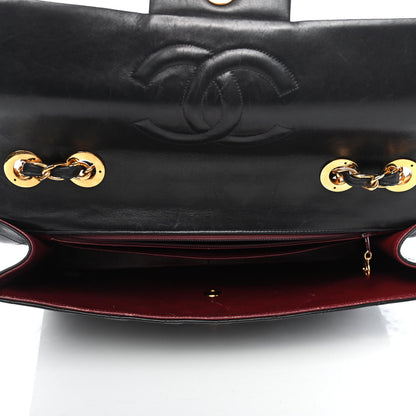 Chanel Lambskin Quilted XL Jumbo Single Flap Black 4 of 4