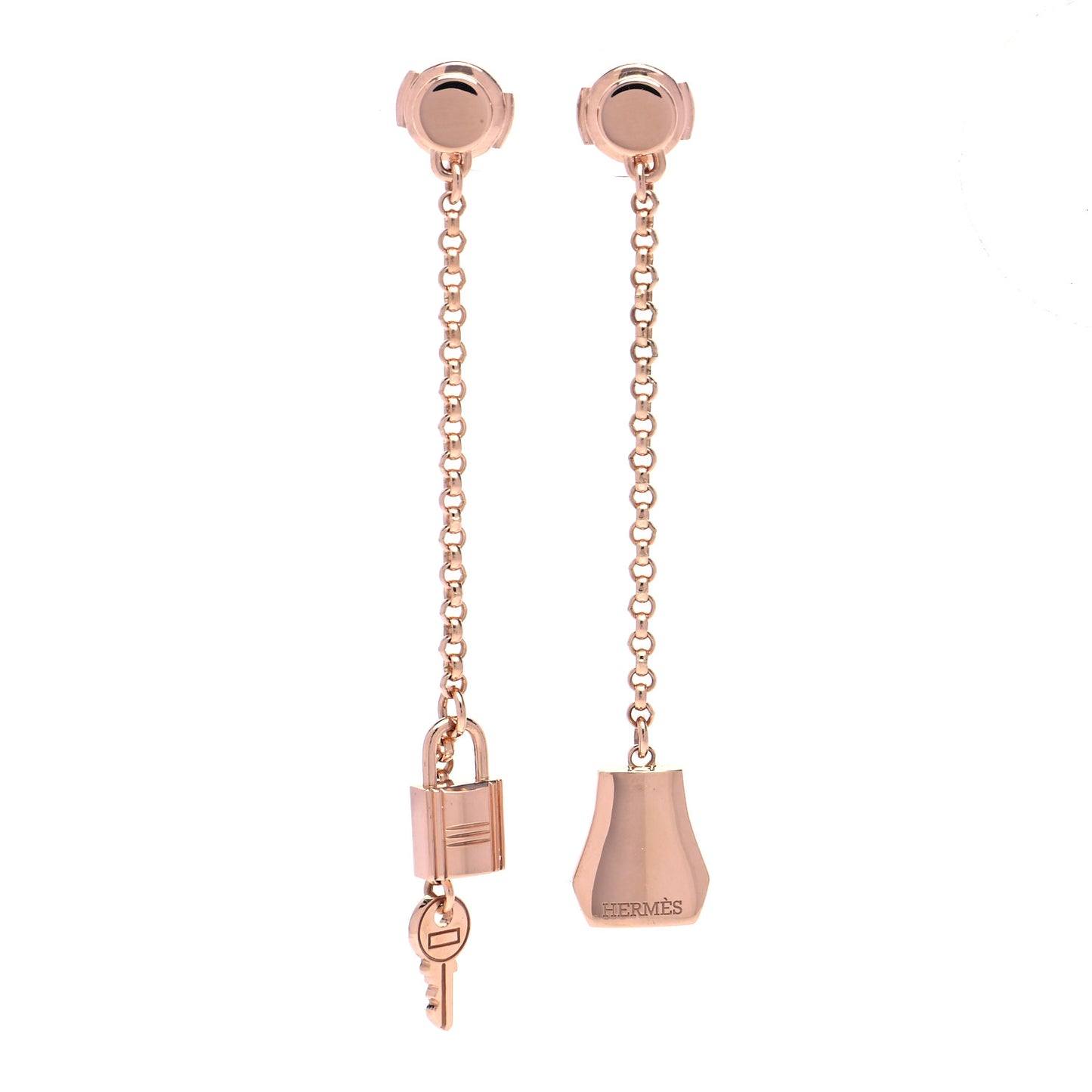 18K Rose Gold Kelly Clochette Earrings