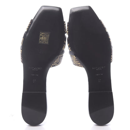 Saint Laurent Snakeskin Tribute 05 Slide Sandals 37 Moro 5 of 9
