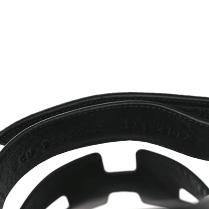 Hermes Calfskin Womens Chypre Sandals 37.5 Black 8 of 9
