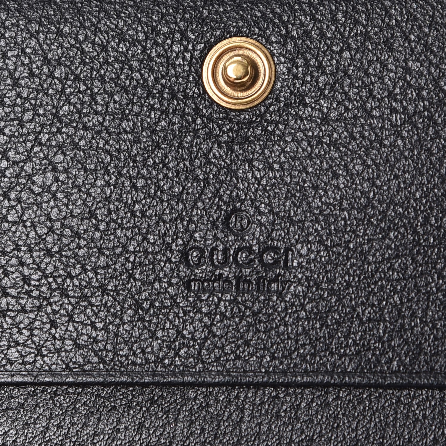 Gucci Calfskin Crystal Double G Card Case Black 6 of 7