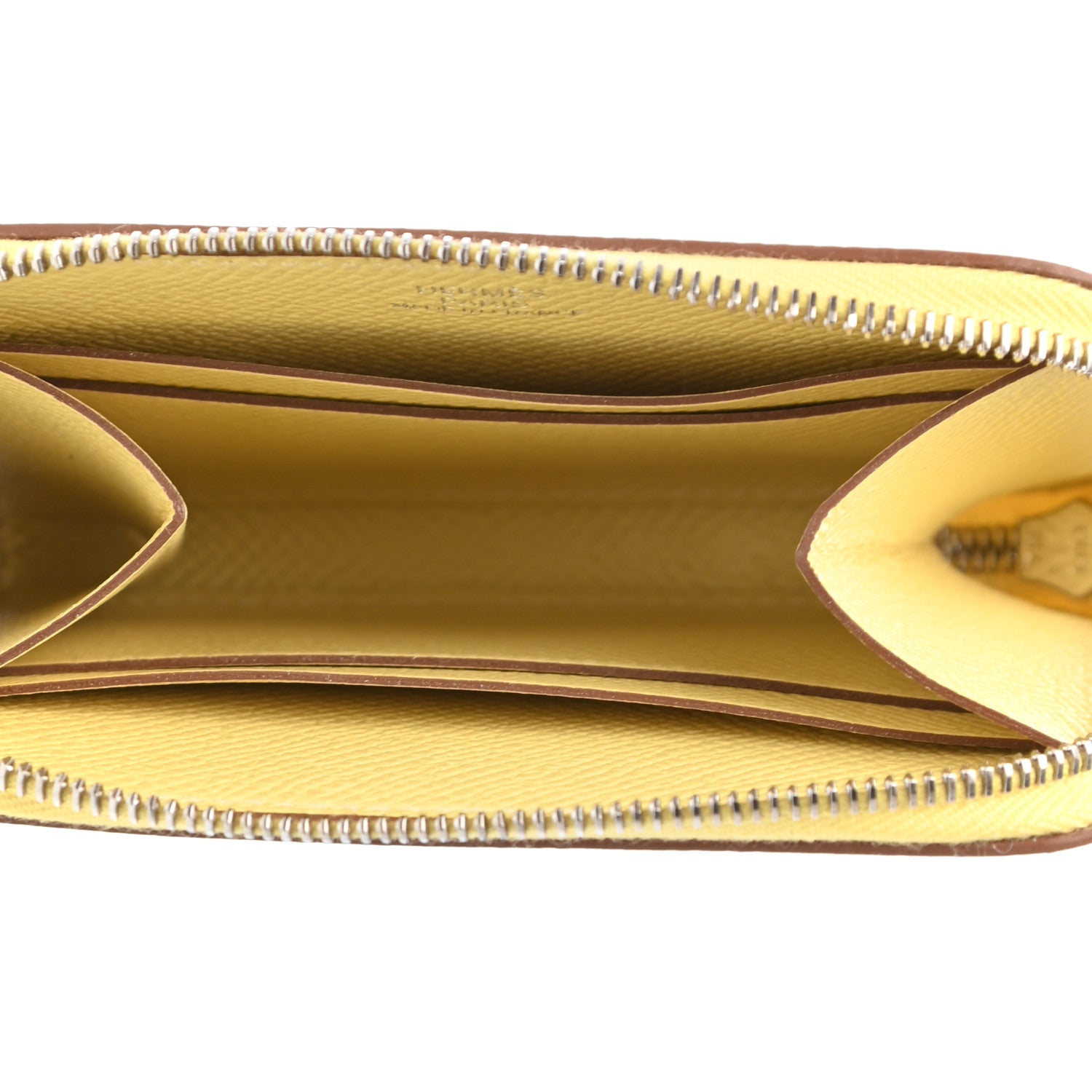 Hermes Epsom Azap Mini Wallet Jaune Poussin 5 of 8