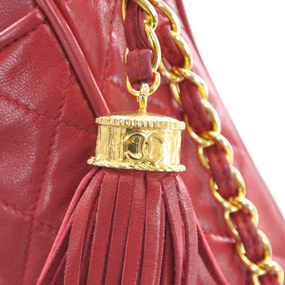 Chanel Lambskin Tassel Camera Case Red 11 of 11