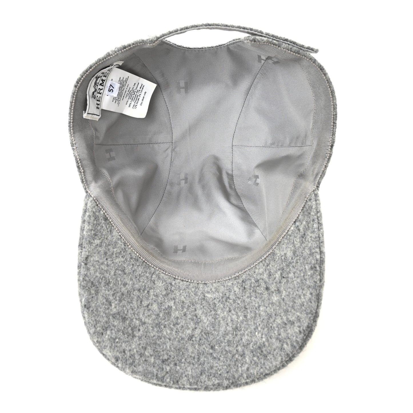 Wool Davis Varsity Cap Gris Clair