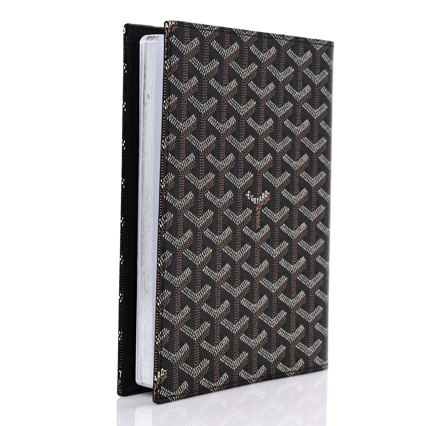 Goyardine Agenda Cover Black