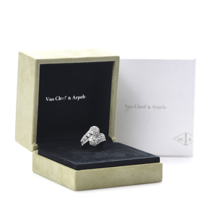 Van Cleef & Arpels Platinum Diamond Snowflake Ring 57 8 7 of 7