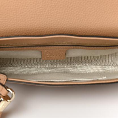 Gucci Pebbled Calfskin Medium Soho Flap Crossbody Camelia 5 of 9