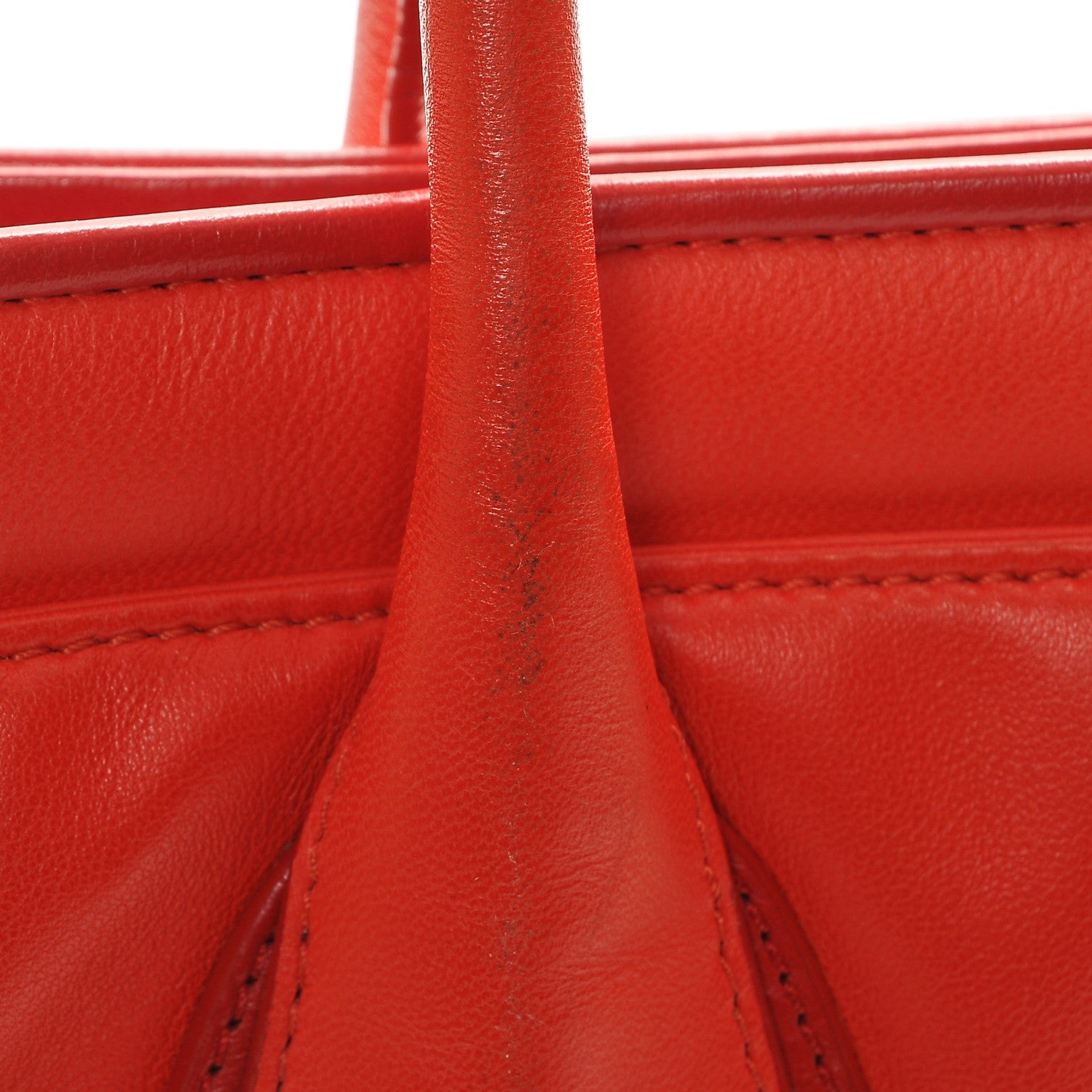 Chanel Lambskin Executive Cerf Shopper Tote Red 12 of 12