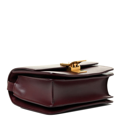 Celine Box Calfskin Small Classic Box Flap Bag Burgundy 4 of 17