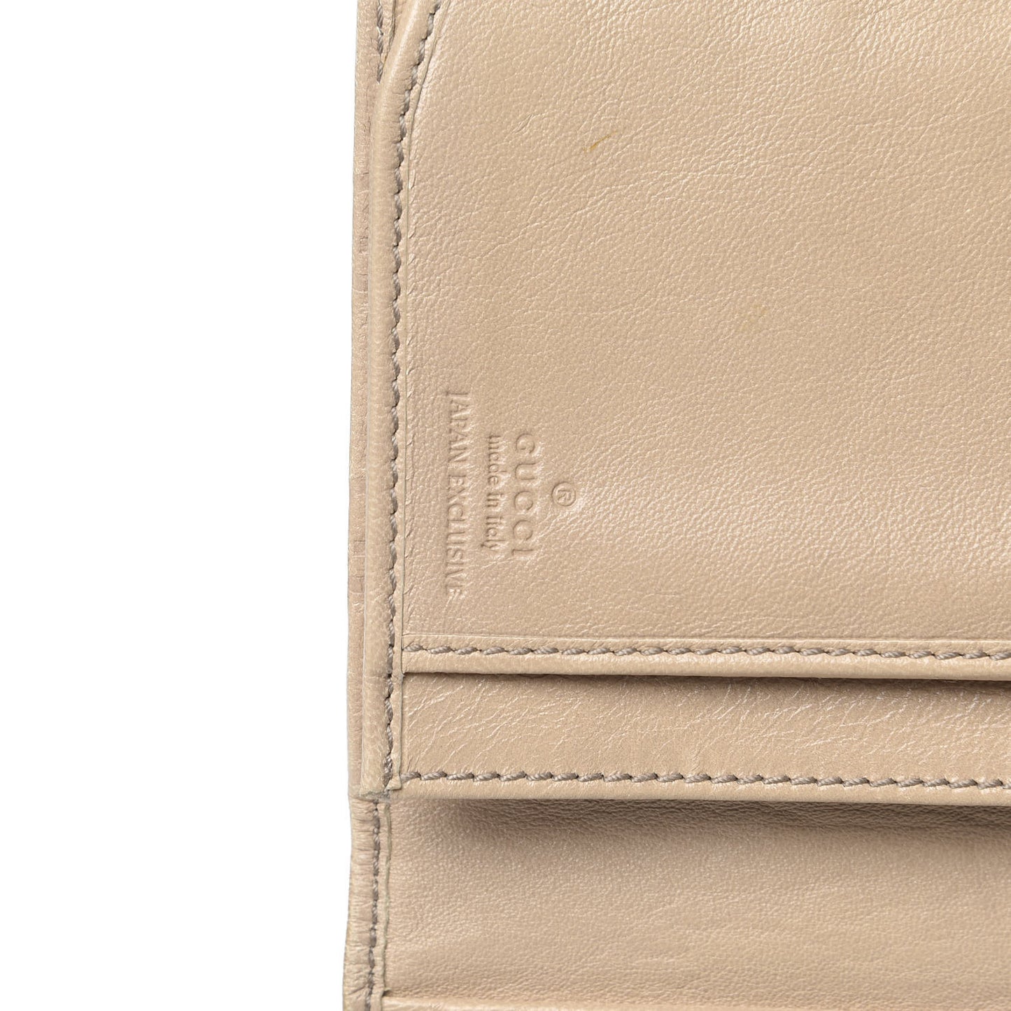 Patent Guccissima Joy Continental Snap Oranizer Wallet Beige