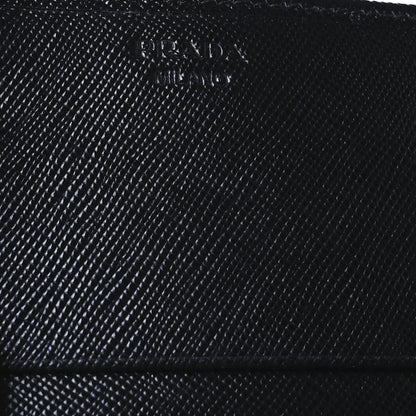 Prada Saffiano Fiocco Bow Continental Wallet Black 6 of 7
