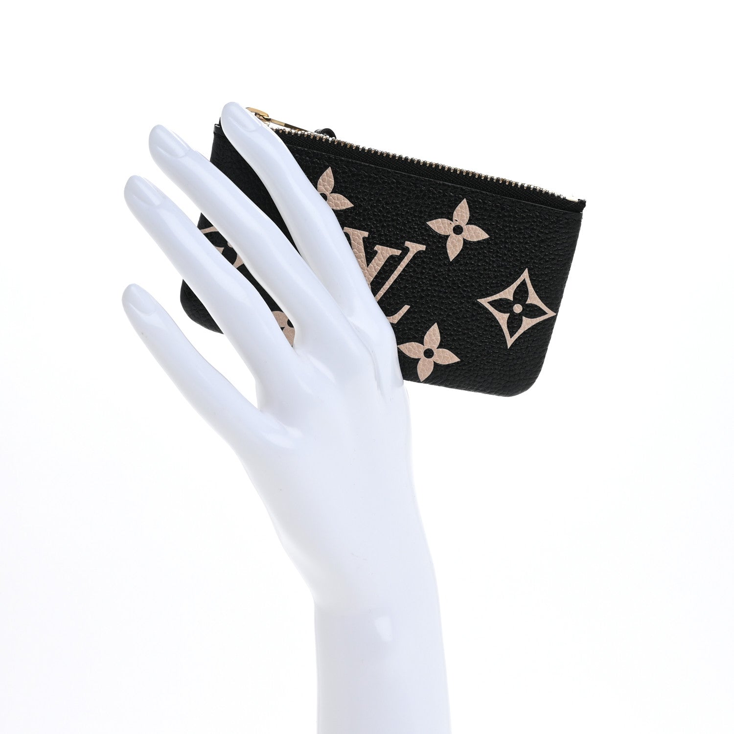 Louis Vuitton Empreinte Monogram Giant Key Pouch Black Beige 2 of 9