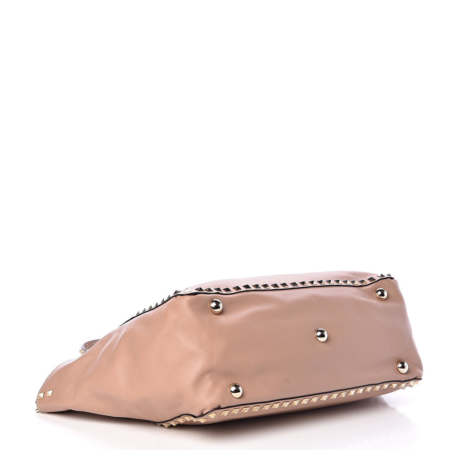 Vitello Medium Rockstud Tote Soft Noisette
