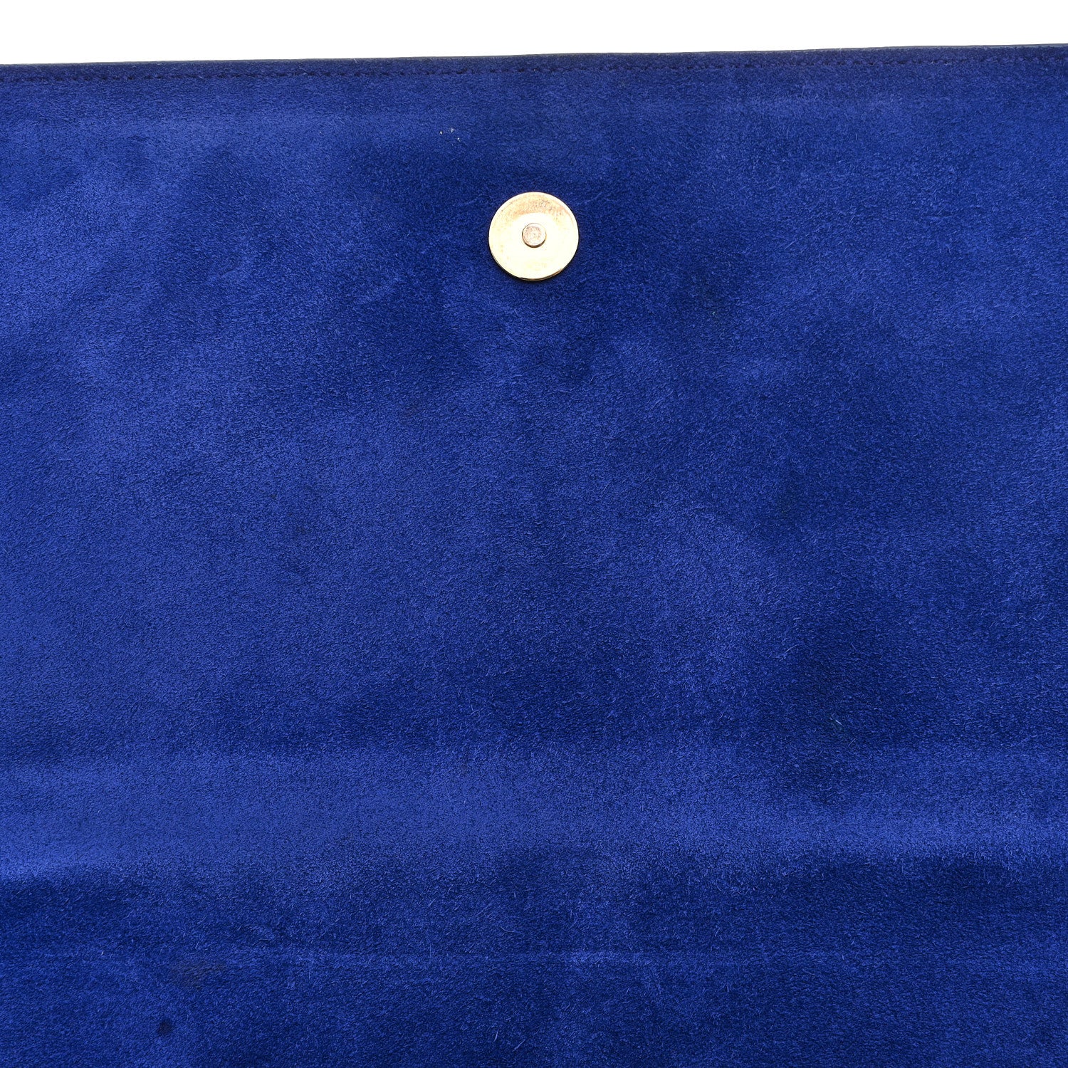 Saint Laurent Patent Calfskin Monogram Large Belle De Jour Clutch Royal Blue 10 of 12