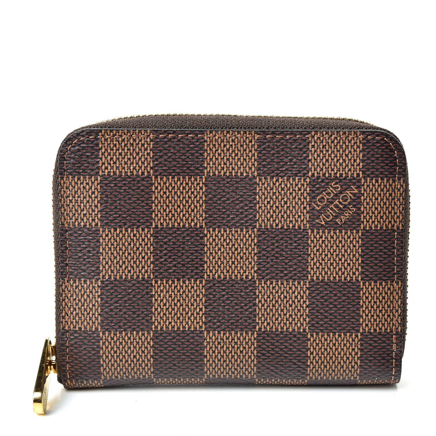 Louis Vuitton Damier Ebene Zippy Coin Purse Rose Ballerine 1 of 10