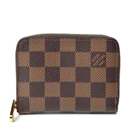 Louis Vuitton Damier Ebene Zippy Coin Purse Rose Ballerine 1 of 10
