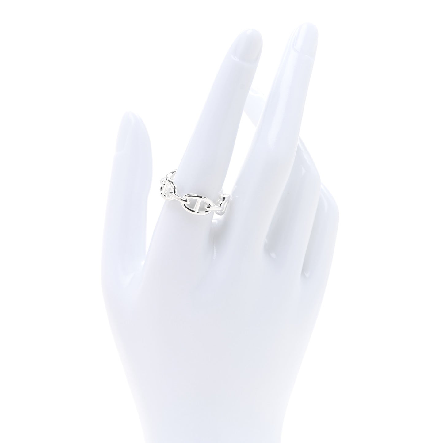 Sterling Silver PM Chaine d'Ancre Enchainee Band Ring 59 8.75