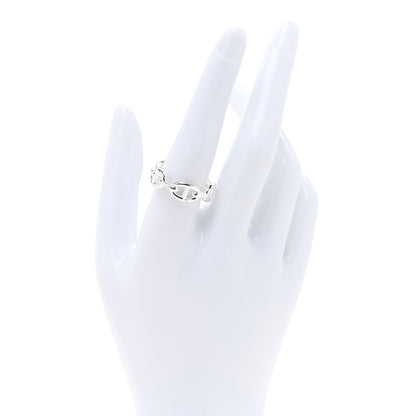Hermes Sterling Silver PM Chaine d'Ancre Enchainee Band Ring 59 8.75 2 of 5