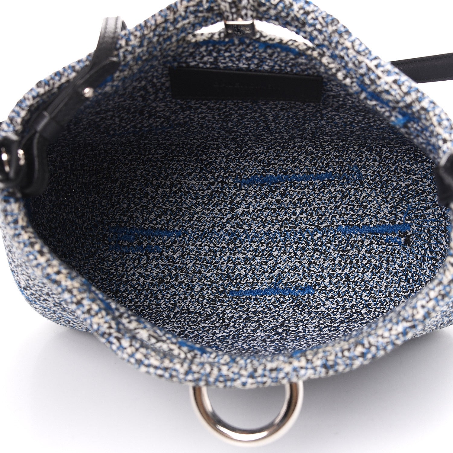 Balenciaga Tweed Toggle Convertible Tote Bleu 5 of 11