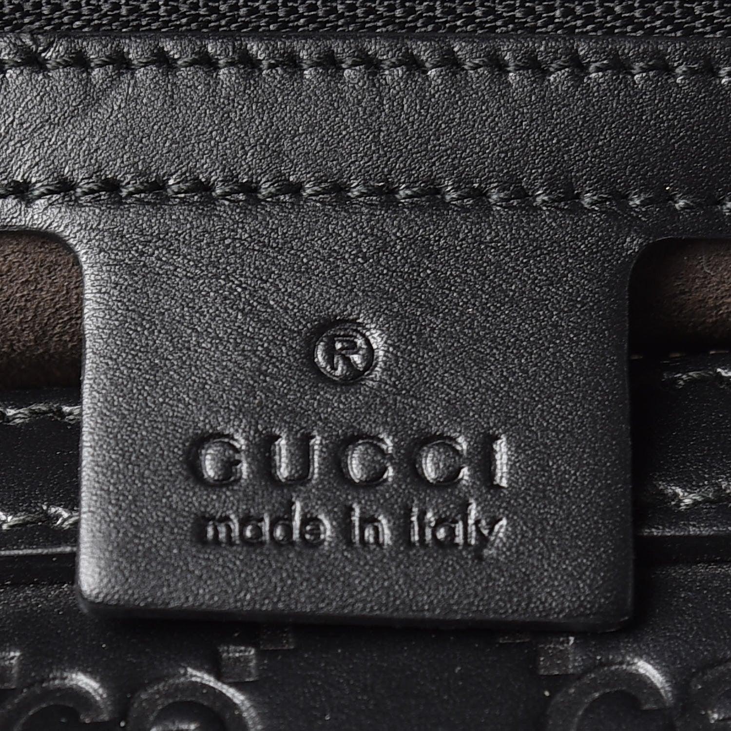 Gucci Guccissima Signature Large Duffle Black 9 of 10