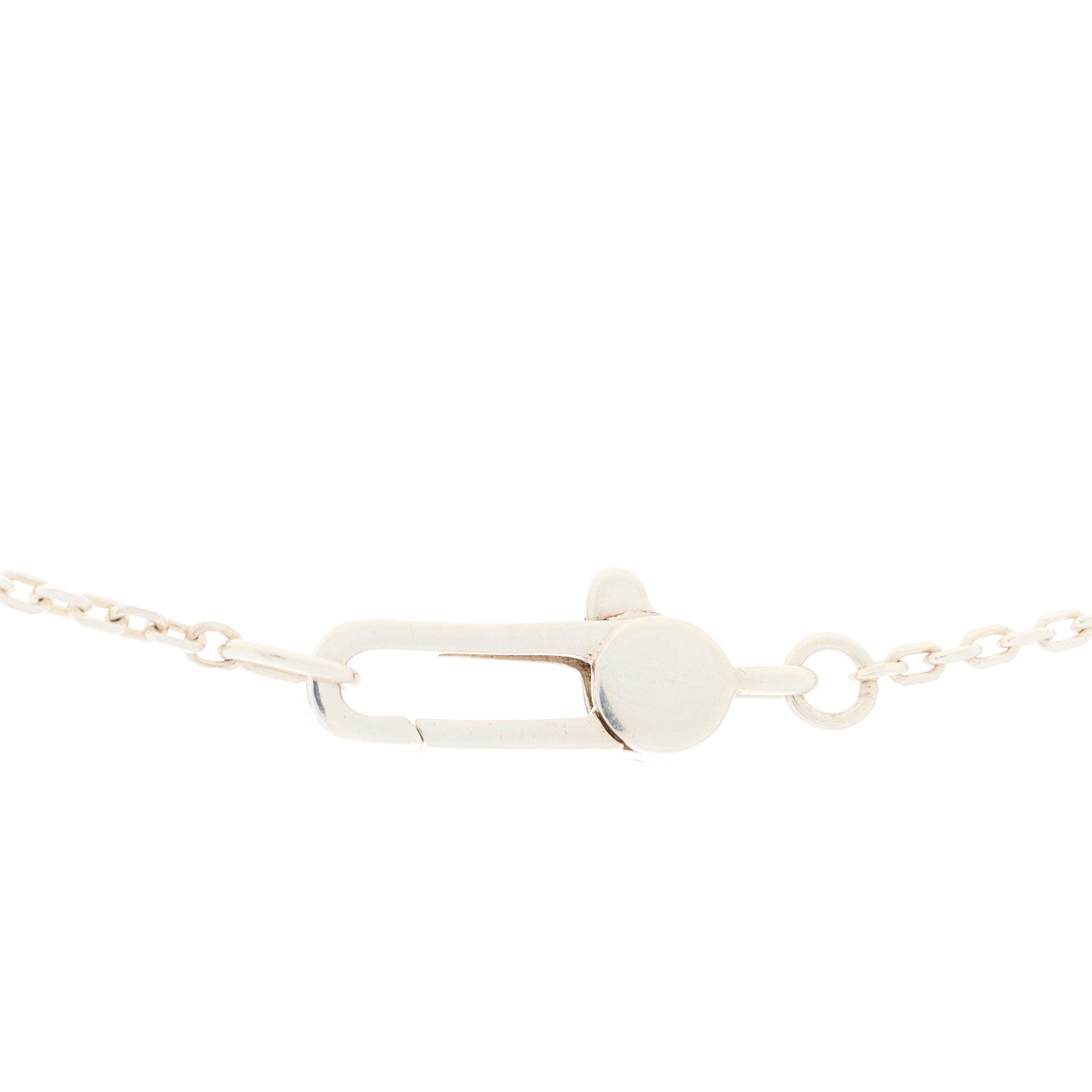Gucci Sterling Silver Logo Square Tag Necklace 4 of 4