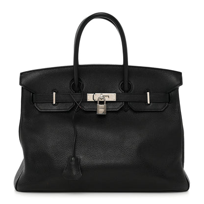 Hermes Taurillon Clemence Birkin 35 Black 1 of 13
