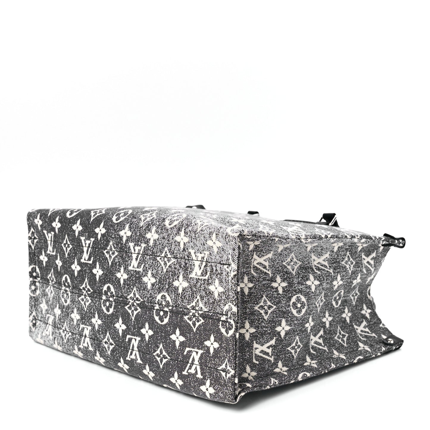 Monogram Jacquard Denim Onthego MM Black