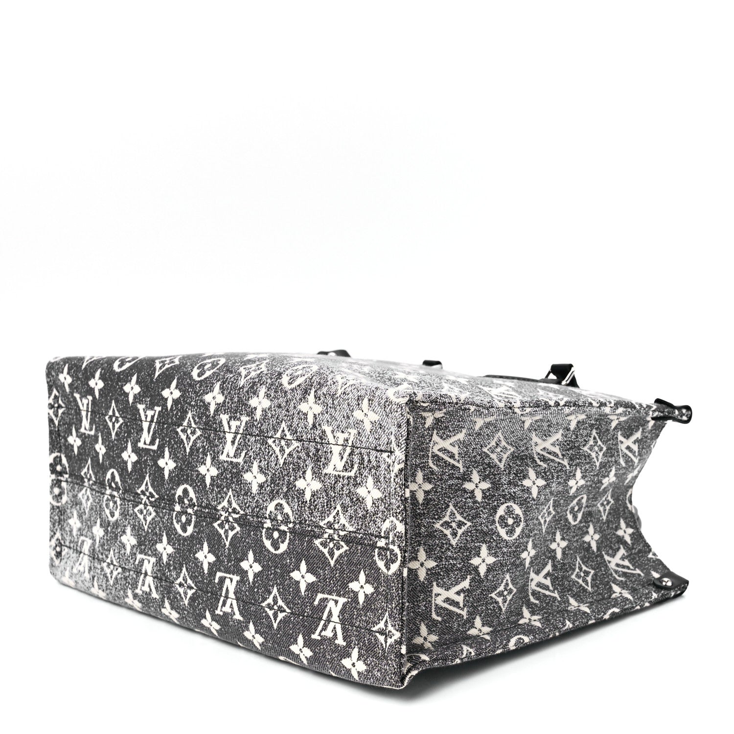 Louis Vuitton Monogram Jacquard Denim Onthego MM Black 8 of 11