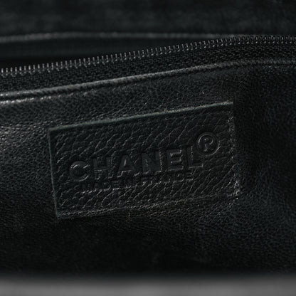 Chanel Calfskin Patent Quilted Bowler Black 6 of 13