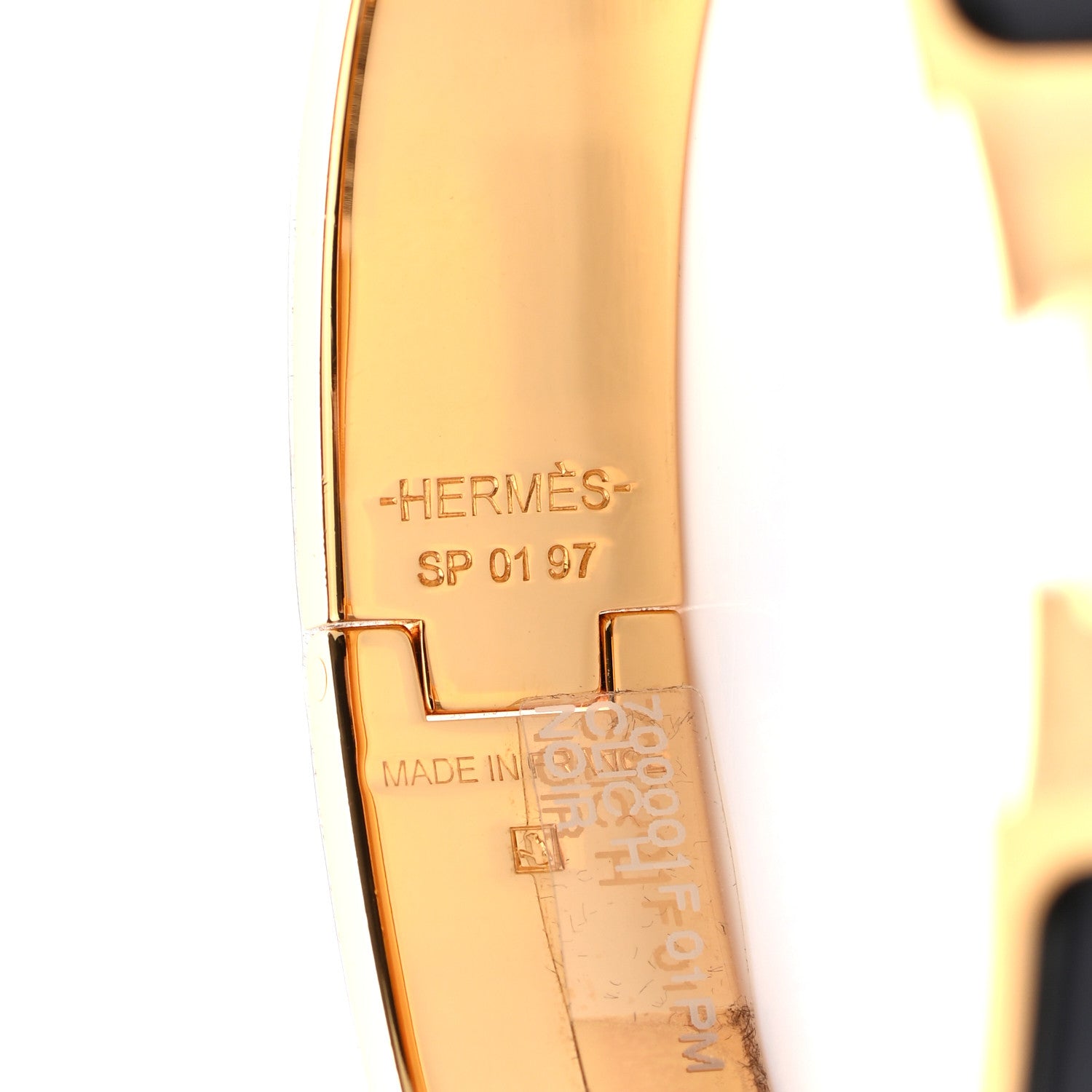 Hermes Enamel Narrow Clic Clac H Bracelet PM Black 4 of 4