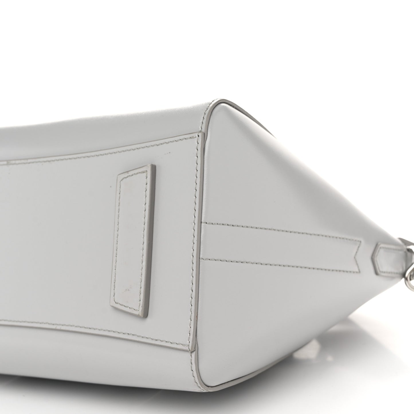 Box Calfskin Small Lock Antigona Shoulder Bag Cloud Grey