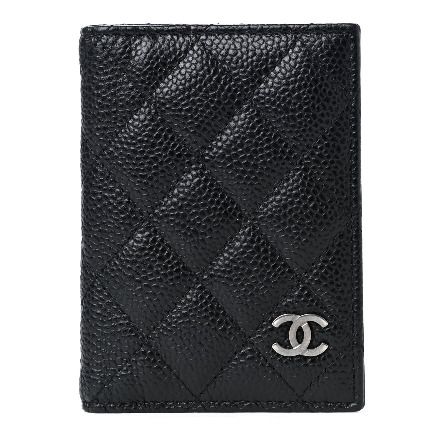 Chanel Caviar Quilted Card Holder Wallet Black 1 of 4