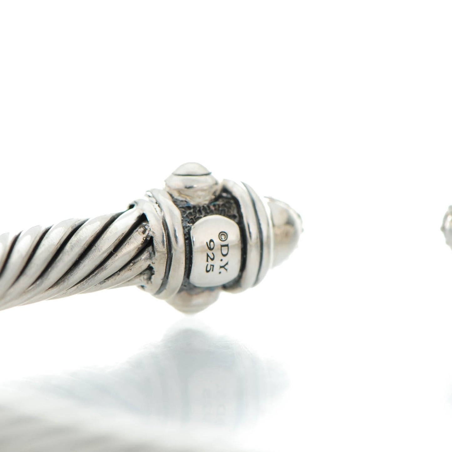 Sterling Silver Diamond 5mm Cable Renaissance Bracelet