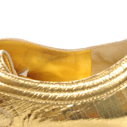 Chanel Lame Creeper Sneakers 38 Gold 8 of 9