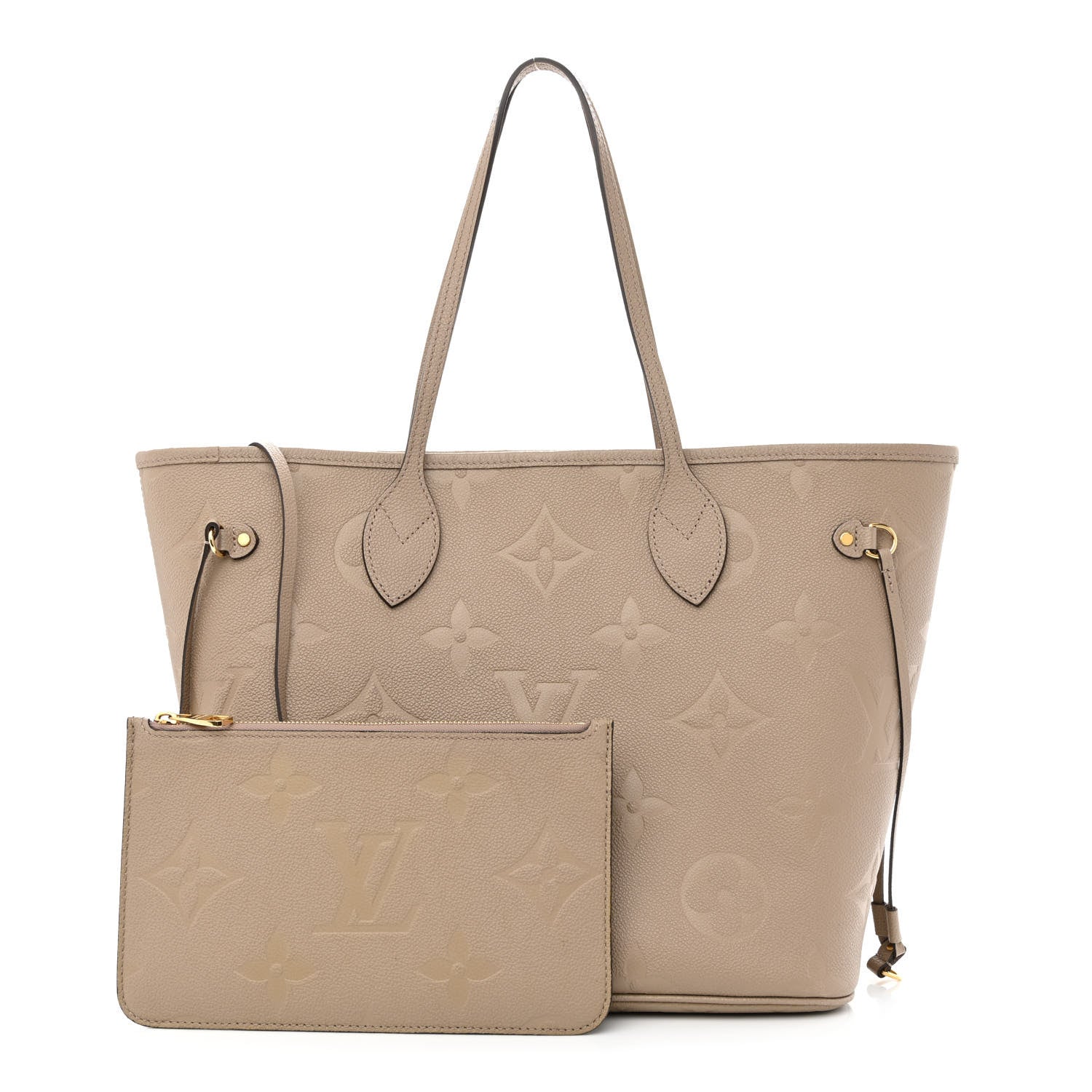 Louis Vuitton Empreinte Monogram Giant Neverfull MM Tourterelle 1 of 15