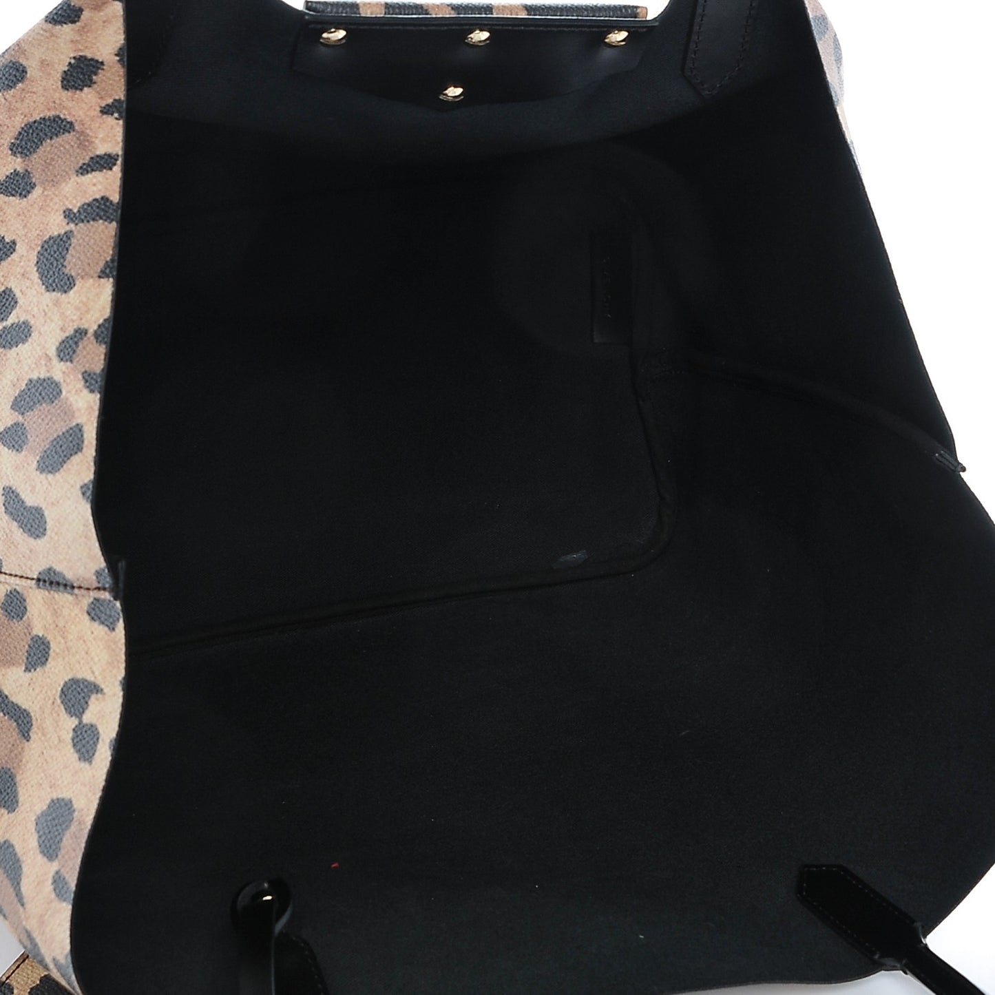 Textured Coated Canvas Leopard Print Large Antigona Tote