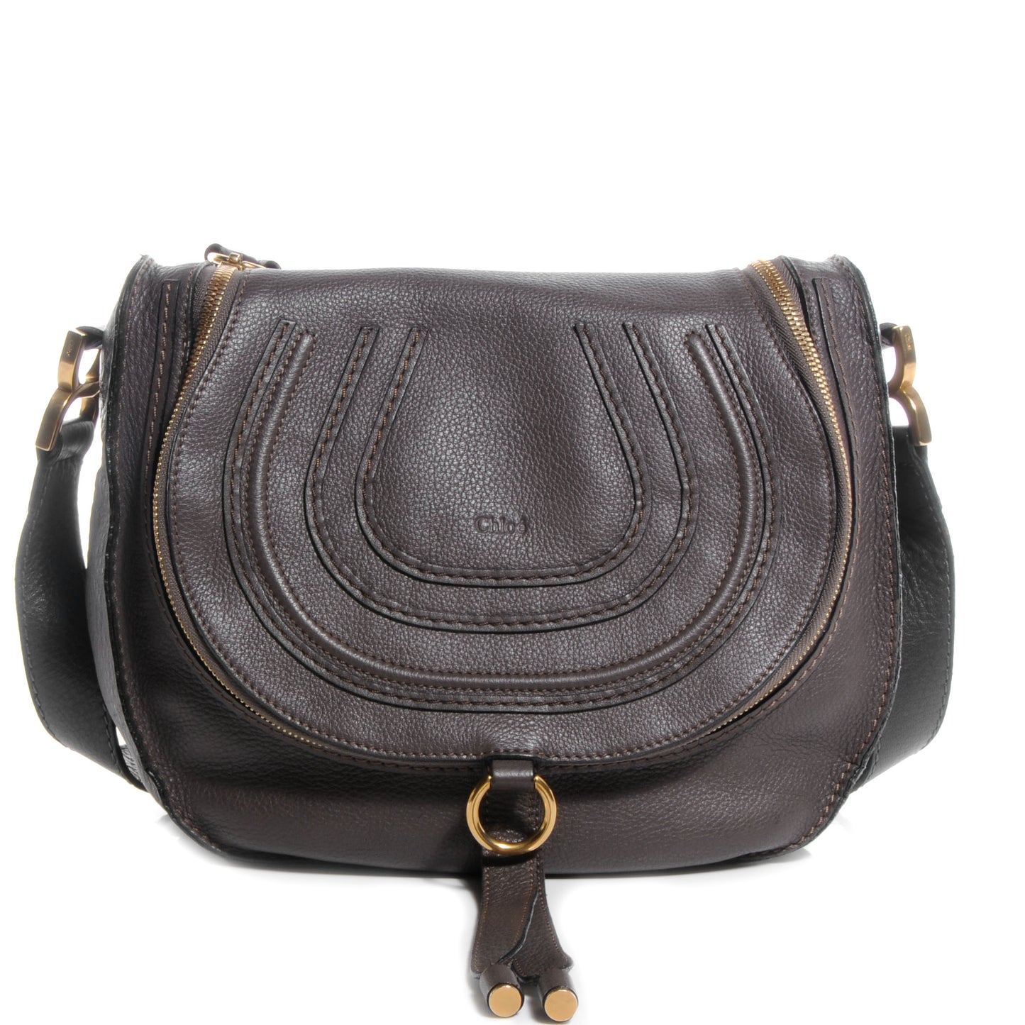Calfskin Marcie Crossbody Bag Ash