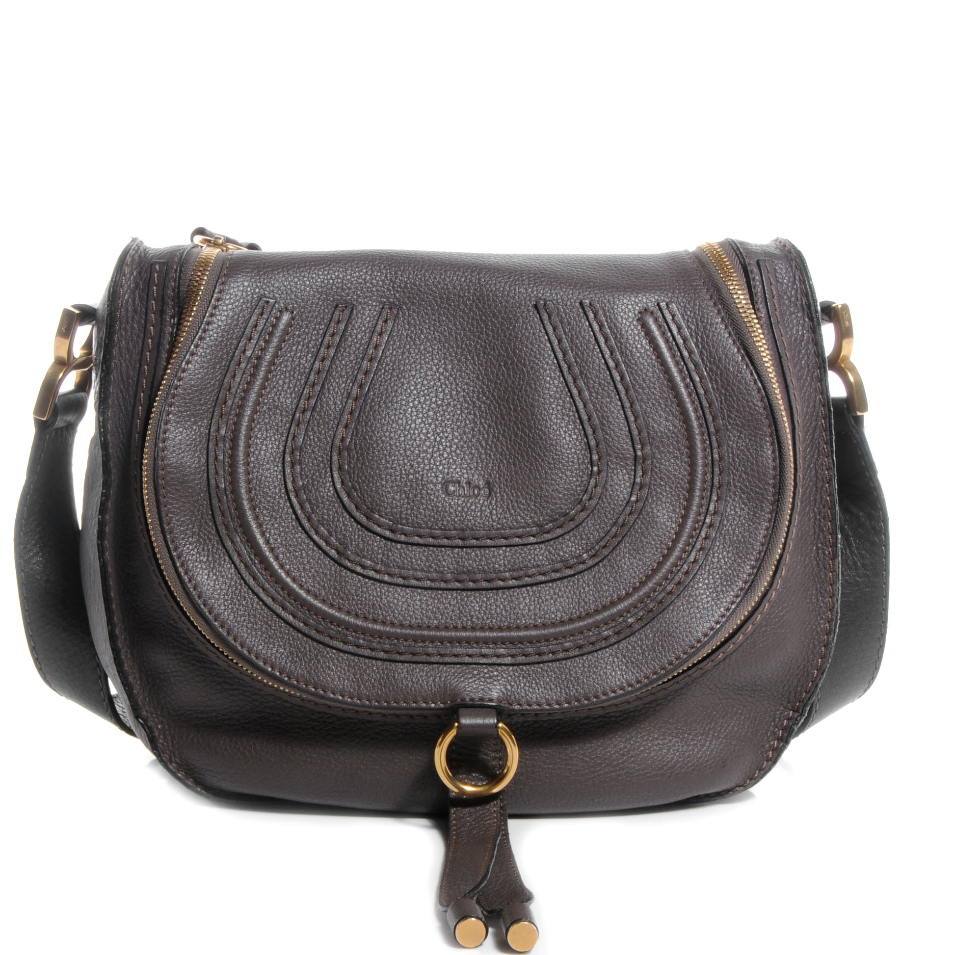 Chloe Calfskin Marcie Crossbody Bag Ash 1 of 9