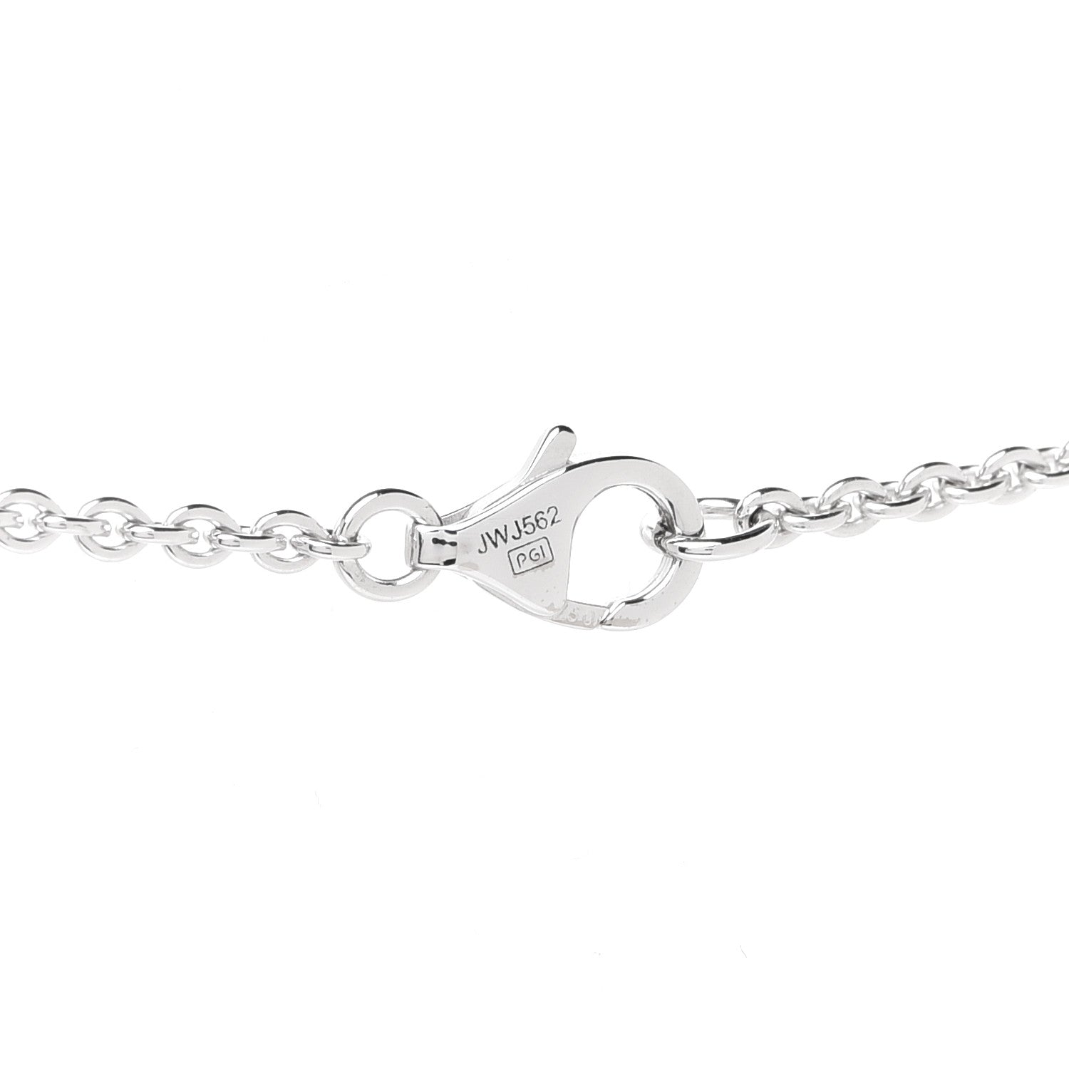 Cartier 18K White Gold Interlocking LOVE Necklace 4 of 6